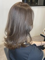 オーガニックマインド 坂戸 鶴ヶ島(organic+mind)&nbsp;冬映え◎外ハネ透明感アッシュグレージュ40代50代