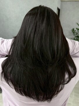 ハーシーバイアポロ 相模大野(HERSHE by apollo) xカット//ホワイトグレージュ/レイヤーカット/チェリーブラウン