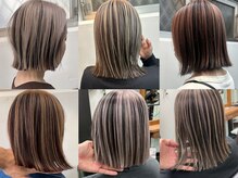 白髪が気になる方にオススメ！アンブレラカラー ハイライト