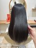 【艶サラ美髪】エアストレート＋カット【縮毛矯正】