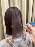 似合わせカット+透明感カラー