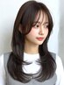 前髪/顔周りカット+透明感カラー+髪質改善TOKIOトリートメント ¥9,000
