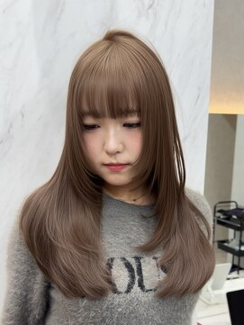 ロンド レア 天神大名店(Lond Le’a) 着物/ミディアムレイヤーカット/似合わせカット/大人ガーリー