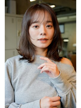 エインアンリー 明治神宮前(AIN.ANLY.) ミディアムパーマ、毛先パーマ、ニュアンスパーマ、ゆるめパーマ