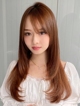 エトラ 渋谷店(etora) 小顔 前髪 レイヤーカット ダークブルー ワンホンヘイヤー "