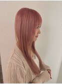 ライトピンクヘアカラー