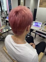 アジールヘア 所沢プロペ通り店(agir hair) ピンクベージュ ブリーチカラー