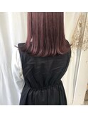 切りっぱなし、ミディアム。赤紫の色みがキュート。