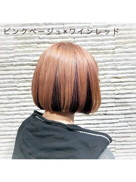 ビス リアン 川口店(Vis lien) 20代30代40代大人可愛いハイライトブリーチピンクアッシュ