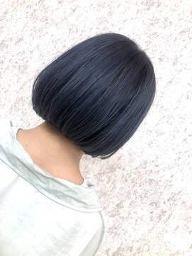 ノア ヘアデザイン 町田店(noa Hair Design) Bob×コバルトブルー