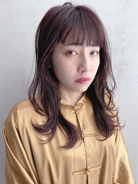 アイティー バイ アルバム 浦和店(IT by ALBUM) ラフミディ_オリーブカラーハイライトカラー_6558