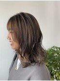透け感アッシュ