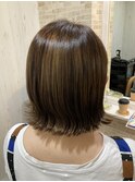 切りっぱなしボブ