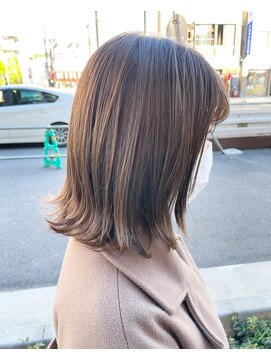 プリマ アンジュ 中目黒店(PRIMA ange) 外はねBOB×まろやかアッシュベージュ　PRIMA ange 中目黒