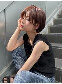 「NUDE」#ボブショート10代 20代 30代 束感ショート ピンク