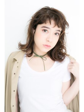 ボンジュール(Bonjour) 小顔フェミニンボブスタイル+イルミナカラー