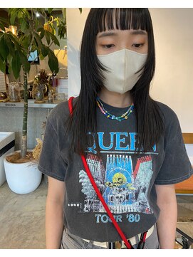 モーブ(MAUVE) 【HANAE】オン眉ワイド×ロングウルフ