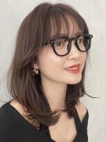 ノイ(noi)&nbsp;顔周りレイヤーカットグレージュカラーくびれボブベージュカラー