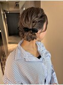 ツインお団子ヘアアレンジ
