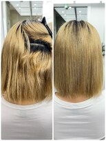 ビューブルー 亀戸錦糸町(VIEW BLUE)&nbsp;美髪シアーカラーピンクブラウンショートカット切りっぱなしボブ