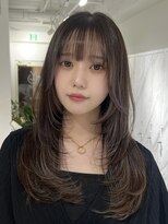 アンダーバーホワイト モデ 富田林店(_WHITE mode)&nbsp;ハイライトカラーミルクティーベージュレイヤーカット