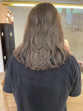 ローレン(LOREN) 透明感髪質改善ベージュダブルカラーミルクティーグレージュ