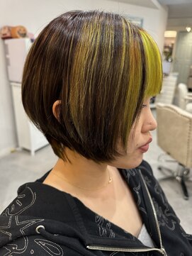 ミドル(MIDDLE) デザインカラー/ハイトーンカラー/府中/調布/夜間