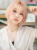 カバーヘア ブリス 川口(COVER HAIR bliss)&nbsp;韓国風ハイトーンカラー外ハネウルフカットc5川口10代20代30代