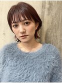 ローズピンクくびれボブ