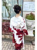 成人式スタイルカールアップ