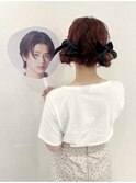 ツインお団子　渋谷ヘアメ　アイドルヘア