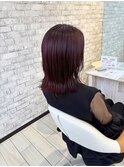 艶感UP!!カシスカラー ブリーチなしダブルカラー