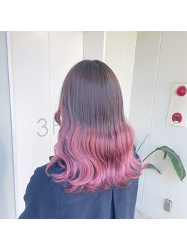 ヘアサロン ガリカ 表参道(hair salon Gallica) 派手髪グラデーションカラー/チェリーピンク
