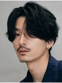 渋谷ニュアンスパーマメンズパーマセンターパート20代30代40代