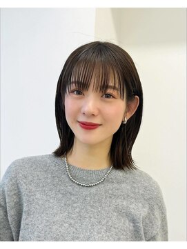 アイトーキョーエス 渋谷(AI TOKYO S) レイヤーボブ/オリーブベージュ/結べるボブ