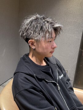 ロンド ラマ 岐阜(Lond bla-ma) Lond bla-ma 岐阜 畑中 希望 ホワイトメッシュ縦落ちツイスト