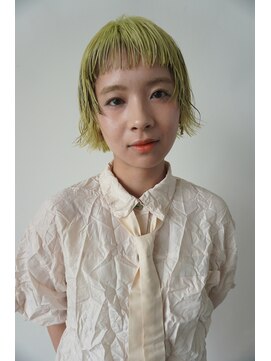 ラシク(RASHIKU) ライムイエローミニボブ