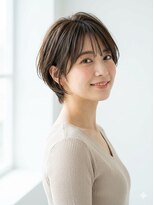 アイスバーグ ウェスト 清澄白河(eyesburg W/est)&nbsp;大人ショートボブ丸みショートカットマッシュショート前髪あり