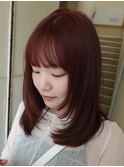 レイヤーカット/くびれヘア/暖色カラー/透明感カラー［新潟］