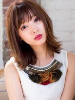 ロンドプランタン 恵比寿(Lond Printemps)&nbsp;切りっぱなし外ハネボブ アッシュベージュ ブラウンベージュ