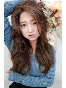 ユートラクト 寝屋川(U-tract) ビッグウェーブパーマ!ナチュラルベージュ