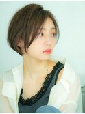 【山方　直也】丸みショート×前髪なし×マッシュショート×小顔
