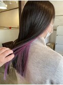 インナーカラーピンクバイオレット