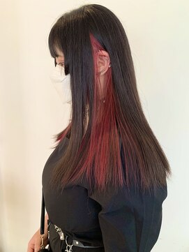 サクラ オモテサンドウ(SAKURA) インナーカラー/イヤリングカラー/ピンクレッド