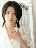 アッシュブラックでアンニュイナチュラルウルフa与野10代20代