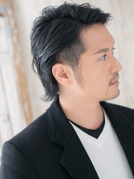 トニーアンドガイ メン 与野駅前店(TONI&GUY MEN) サイドの刈上げがポイント！暗髪フェードカットｆ与野