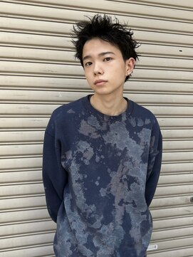 ヒュージ 三軒茶屋(huge) アップバング/束感ショート/ツーブロックマッシュ/コンマヘア