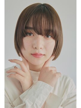 ダブル(W) ぷつっとBOB　滑らかなショコラアッシュ　自由が丘　YUTA