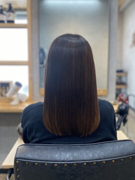 ナチュラル 美田園店(Natural) 縮毛矯正でサラつやヘア