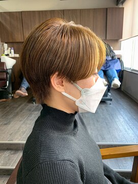 アクロス ヘアー デザイン 蒲田東口(across hairdesign) ツーブロックハンサムショートマッシュ◎10代20代30代40代